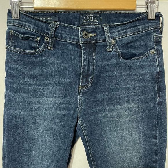 2/26 Brooke Skinny Jeans Raw Released Hem Lucky Brand - Picture 2 of 11